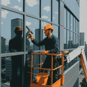 menderes-sancakli-mahallesi Vinçli Cam Temizliği